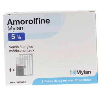 Amorolfine Mylan 5% - 1 vernis à ongles médicamenteux