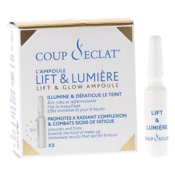 Ampoules lift & lumière Coup d'éclat - boite de 3 ampoules de 1 ml