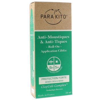 Anti-moustiques et anti-tiques protection forte Para kito - roll-on de 20ml