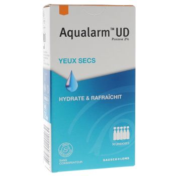 Aqualarm UD solution lubrifiante yeux secs - boîte de 30 unidoses