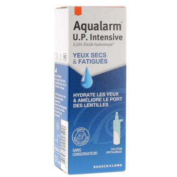 Aqualarm UP intensive solution ophtalmique yeux secs et fatigués Bausch+Lomb - flacon de 10ml