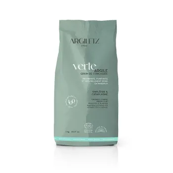 Argile verte concassée Argiletz - sachet de 1 kg