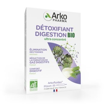 Arkofluides Artichaut Fenouil Bio Arkopharma - boîte de 20 ampoules