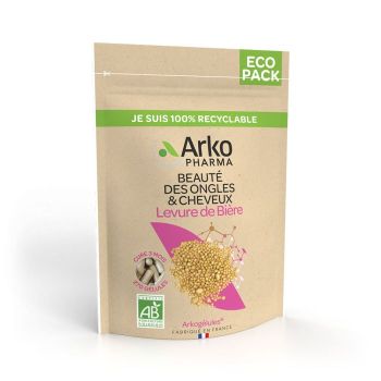 Arkogélules Levure de bière bio beauté des ongles et des cheveux Arkopharma - sachet de 270 gélules