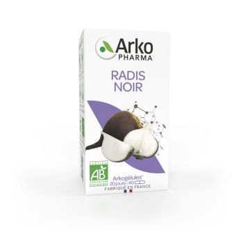 Arkogélules Radis noir Bio Arkopharma - boîte de 40 gélules