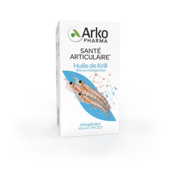 Arkogélules huile de krill manganèse Arkopharma - boîte de 45 gélules