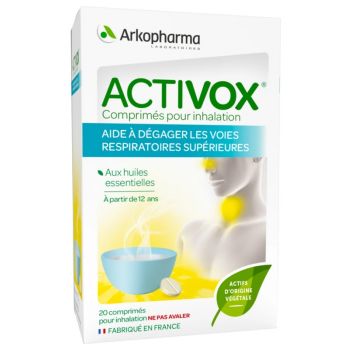 Activox comprimés pour inhalation Arkopharma - boîte de 20 comprimés