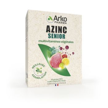 Azinc Senior multivitamines végétales Arkopharma - boite de 60 gélules