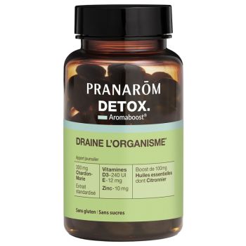 Aromaboost Détox Pranarôm - pot de 60 capsules