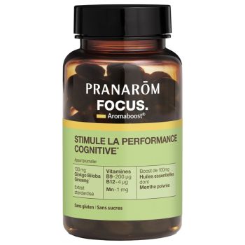 Aromaboost Focus concentration Pranarôm - pot de 60 capsules