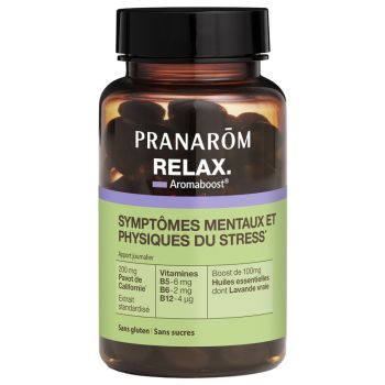 Aromaboost Relax Pranarôm - pot de 60 capsules