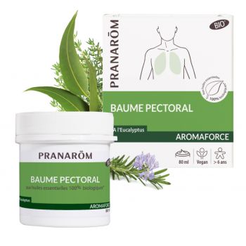 Aromaforce Baume Pectoral BIO Pranarôm - pot de 80 ml