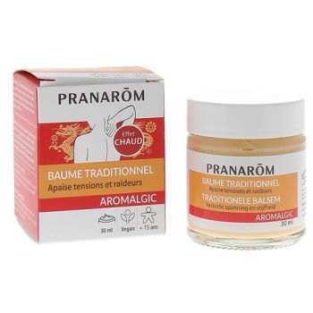 Aromalgic Baume traditionnel tensions et raideurs Pranarôm - pot de 30 ml