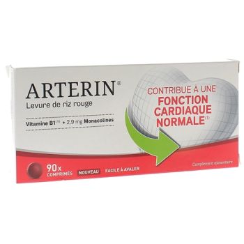 Arterin Levure de riz rouge - boîte de 90 comprimés