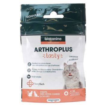 Arthroplus Tasty Chats et très petits chiens Biocanina - sachet de 30 bouchées appétentes