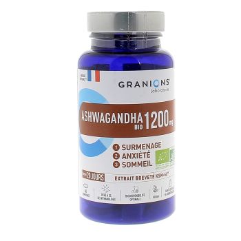 Ashwagandha 1200 mg bio Granions - pot de 60 comprimés