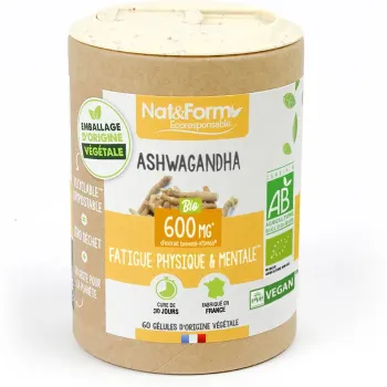 Ashwagandha Nat&Form - boite de 60 gélules