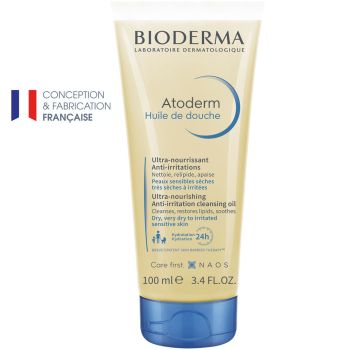 Atoderm huile de douche Bioderma - flacon de 100 ml