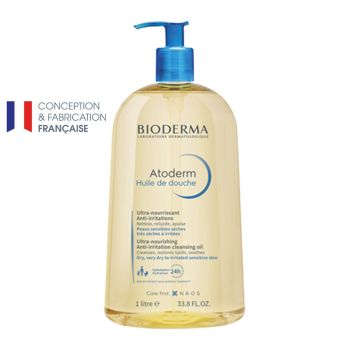 Atoderm huile de douche Bioderma - flacon pompe de 1L