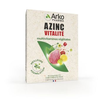 Azinc Vitalité Multivitamines végétales Arkopharma - boîte de 30 comprimés