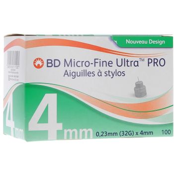 BD Micro-fine ultra Pro aiguilles à stylos - 100 pièces de 4 mm