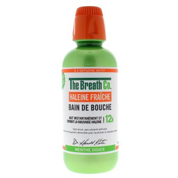 Bain de bouche haleine fraîche menthe douce The Breath Co - flacon de 500ml