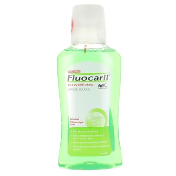 Bain de bouche menthe bi-fluoré Fluocaril - flacon de 300 ml