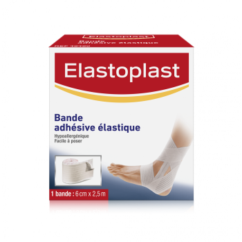 Bande adhésive élastique sport Elastoplast - bande de 6 cm x 2,5 cm