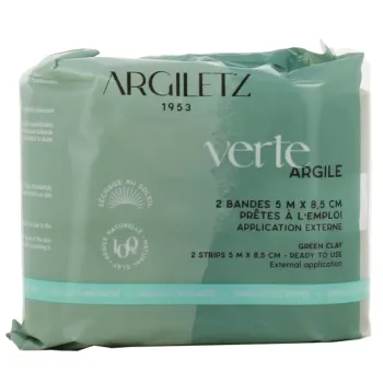 Bande argile verte prête à l'emploi Argiletz - 2 bandes de 5m x 8,5cm