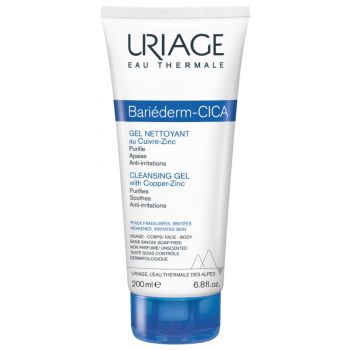 Bariéderm cica-gel nettoyant au Cu-Zn Uriage - tube de 200 ml