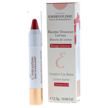 Baume douceur lèvres rouge intense Embryolisse - un baume de 2,5 g