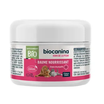 Baume nourrissant chiens chats Biocanina - pot de 50g