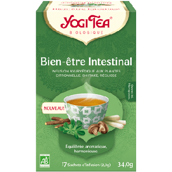 Bien-être intestinal bio Yogi Tea - boîte de 17 sachets