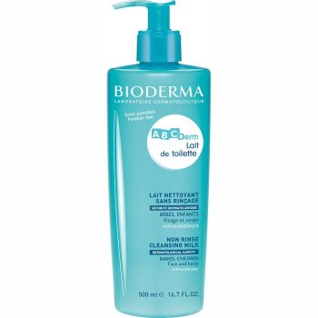 ABCDerm lait de toilette nettoyant sans rinçage Bioderma - flacon de 500 ml