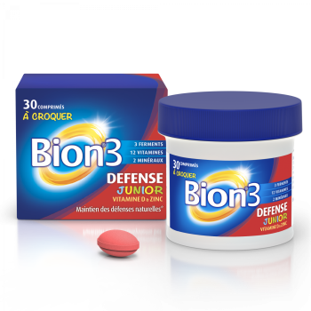 Bion3 junior défense dès 4 ans - boîte de 30 comprimés à croquer