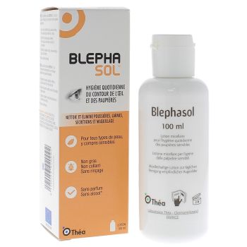 Blephasol lotion micellaire paupières sensibles Théa - flacon de 100ml