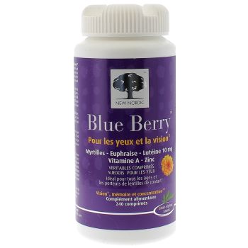 Blue Berry Pour les yeux et la vision New Nordic - boîte de 240 comprimés