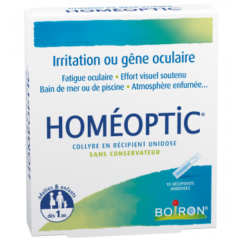 Homéoptic collyre en récipient unidose Boiron - boite de 10 récipients unidoses de 0,4 ml