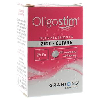 Oligostim zinc cuivre comprimé - boîte de 40 comprimés sublinguaux