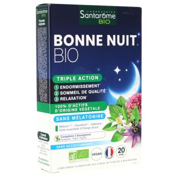 Bonne nuit bio Santarome - boîte de 20 comprimés