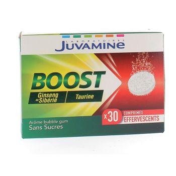 Boost Taurine & Ginseng Juvamine - 30 comprimés effervescents