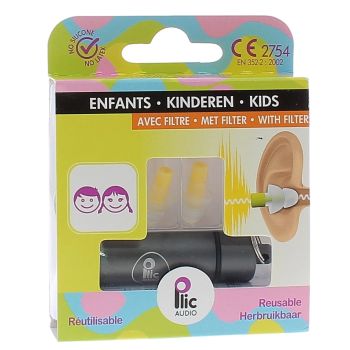 Bouchons d'oreilles sélectifs enfants Plic Audio - 1 paire