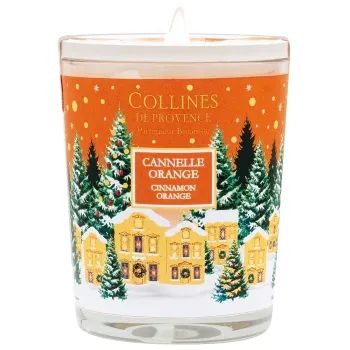 Bougie parfumée Cannelle Orange Collines de Provence - bougie de 180g