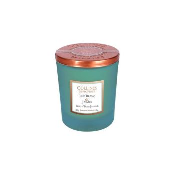 Bougie parfumée Thé Blanc & Jasmin Collines de Provence - bougie de 180g