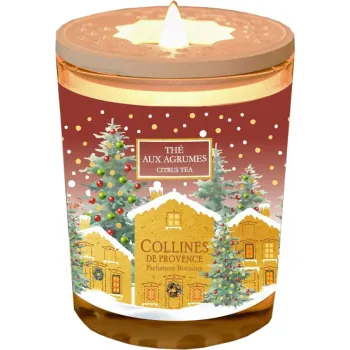 Bougie parfumée Thé aux agrumes Collines de Provence - bougie de 180g