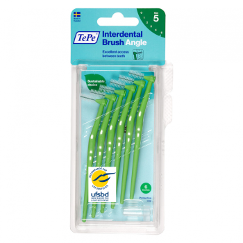 Brossettes interdentaires angle vert taille 5 (0,8mm) TePe - 6 brossettes