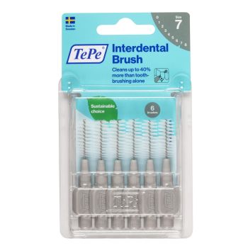 Brossettes interdentaires originales gris taille 7 (1.3mm) TePe - 6 brossettes