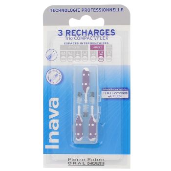 Brossettes interdentaires 1.8 mm Trio Compact et Flex Inava - 3 recharges