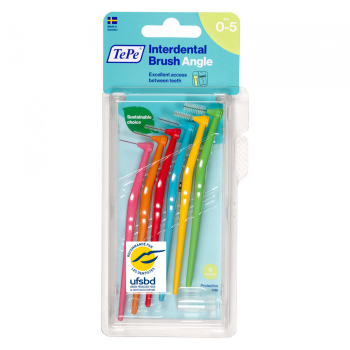 Brossettes interdentaires Angles TePe - pack de 6 brossettes de toutes tailles