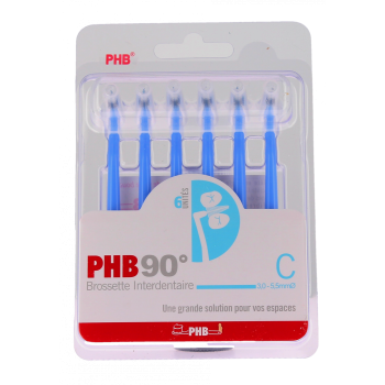 Brossettes interdentaires Phb 90° C 1.3 Crinex - lot de 6 brossettes